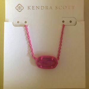NEW Kendra Scott Elisa Hot Pink Necklace